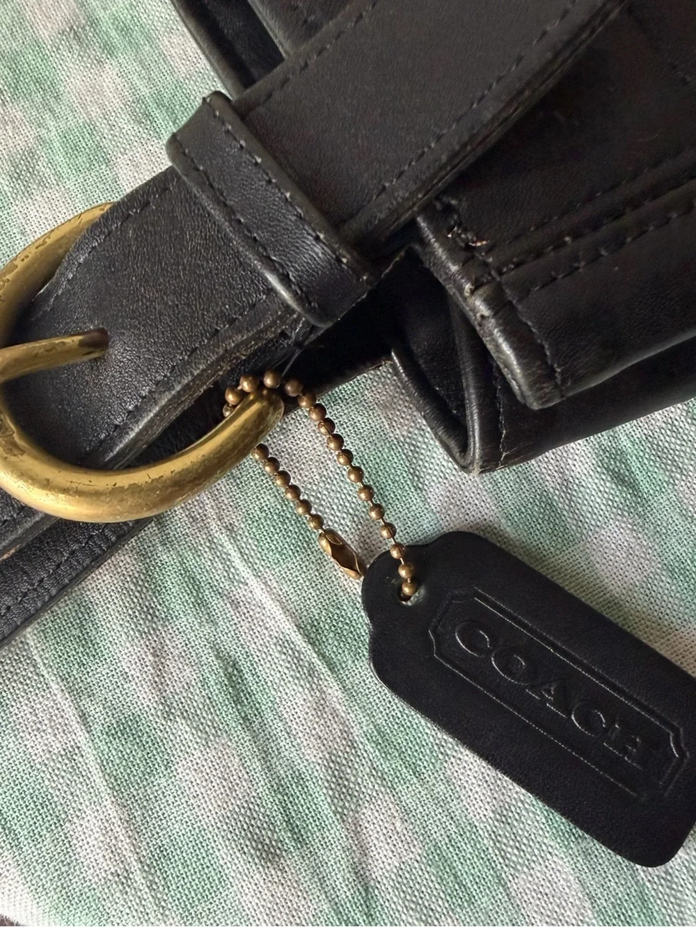 VINTAGE Coach Black Waverly Soho Buckle Bag